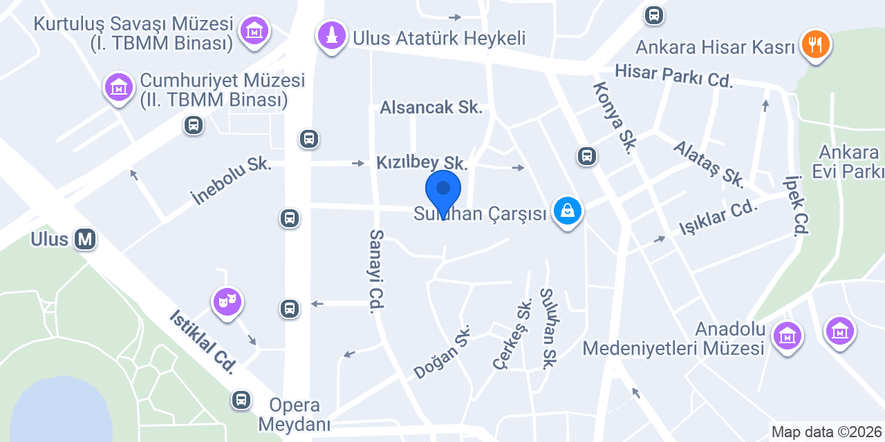 Türkiye İş Bankası Ankara Şubesi konumu