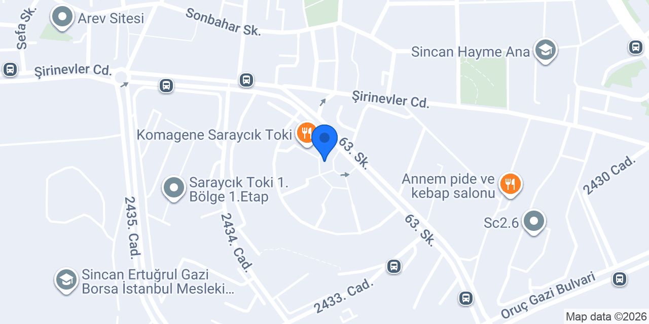Bayber Erkek Kuaforu konumu
