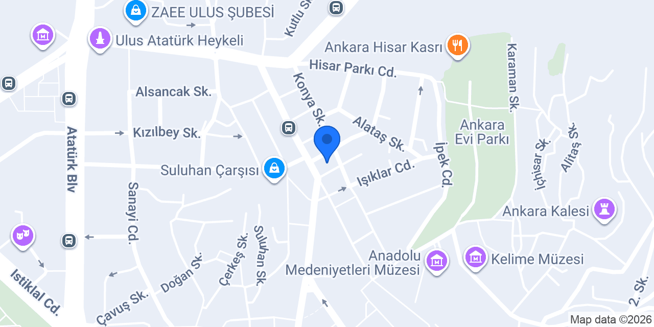 Orhan Altıntuğlu Ulus konumu