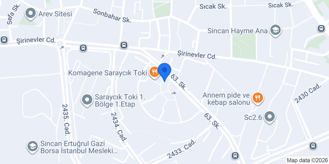 M&G Döner konumu