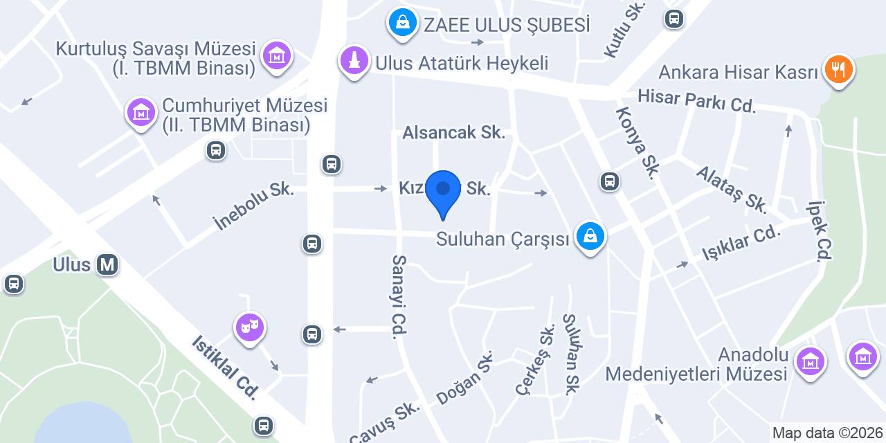Ata Usta Hırdavat - Ulus konumu