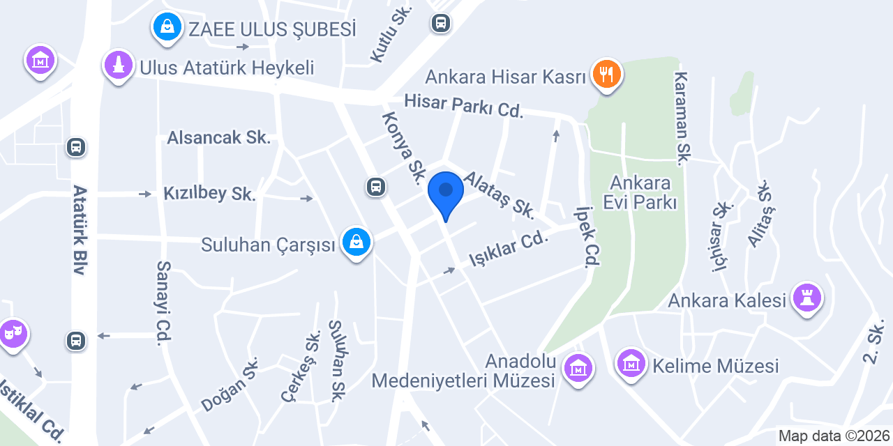 Hisar Sigorta Ankara Şube konumu