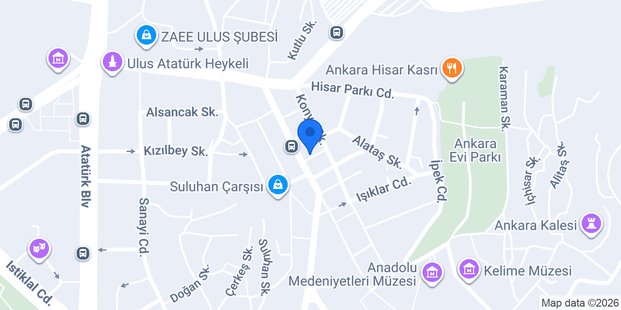 Yapı Kredi - Anafartalar Şubesi konumu