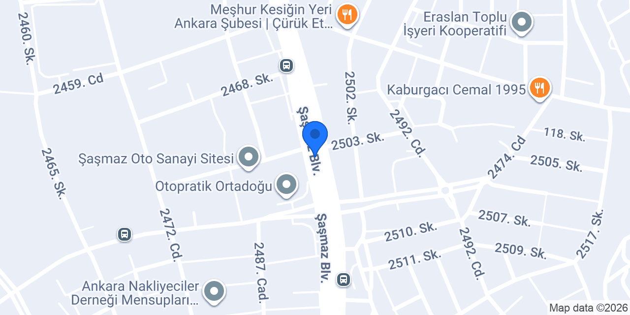 Osman ayar oto kaporta boya servisi konumu