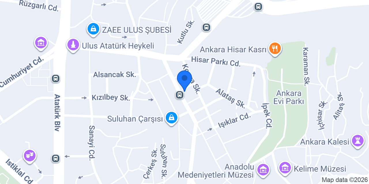Halkbank Merkez Şubesi konumu