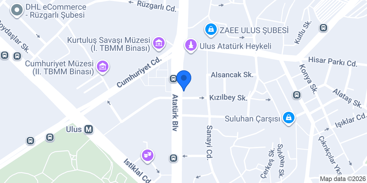 Halkbank Anıt Şubesi konumu