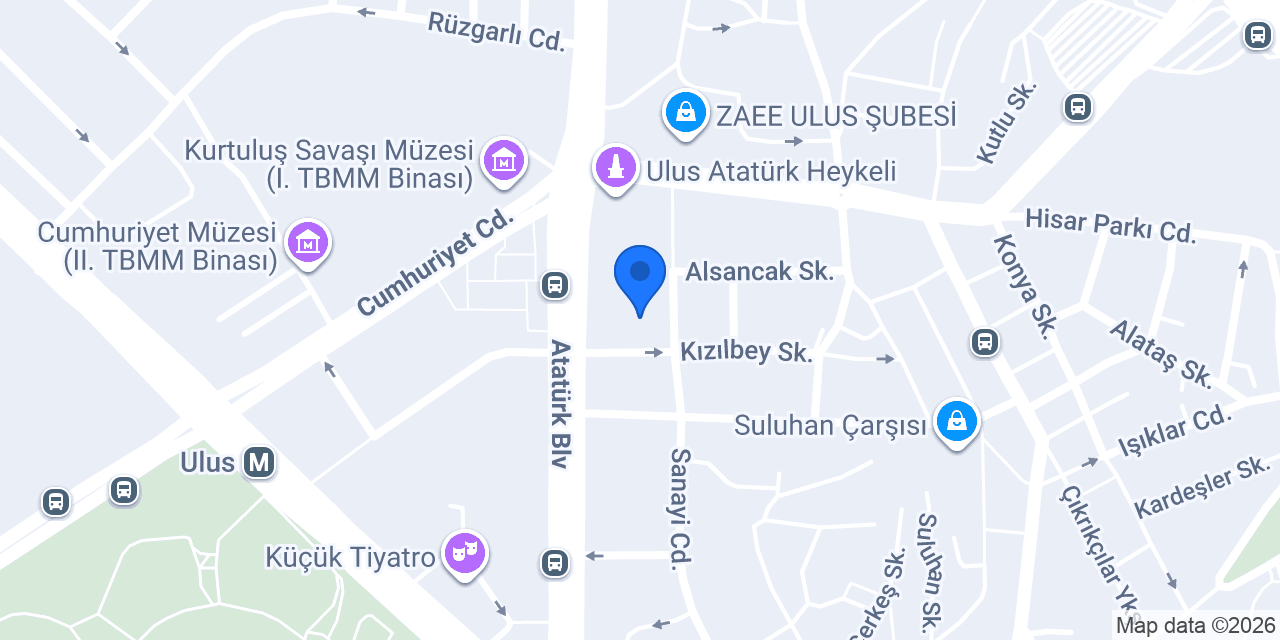 Kütahya Çini ve Gümüş konumu