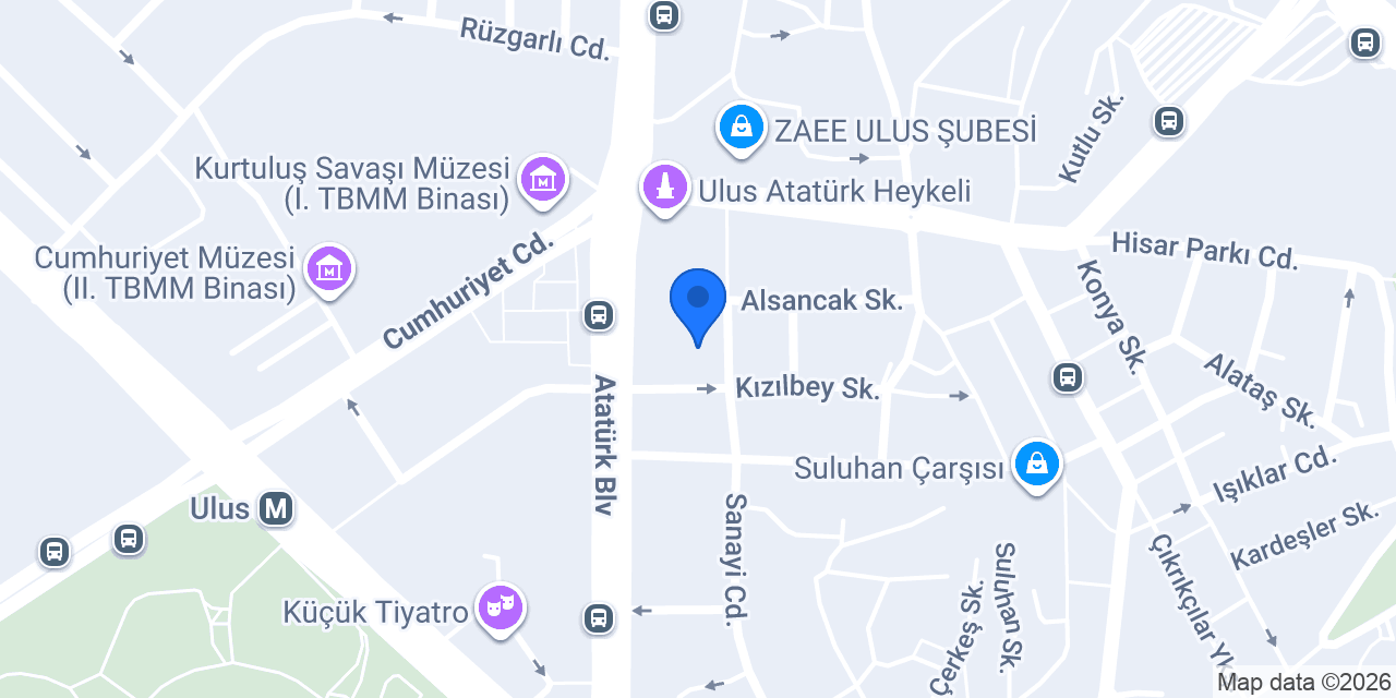 ANGARA SOFRASI ULUS konumu