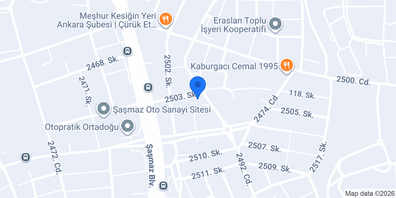 Çalişkanlar Özel Ford Cargo & Mercedes Servisi konumu