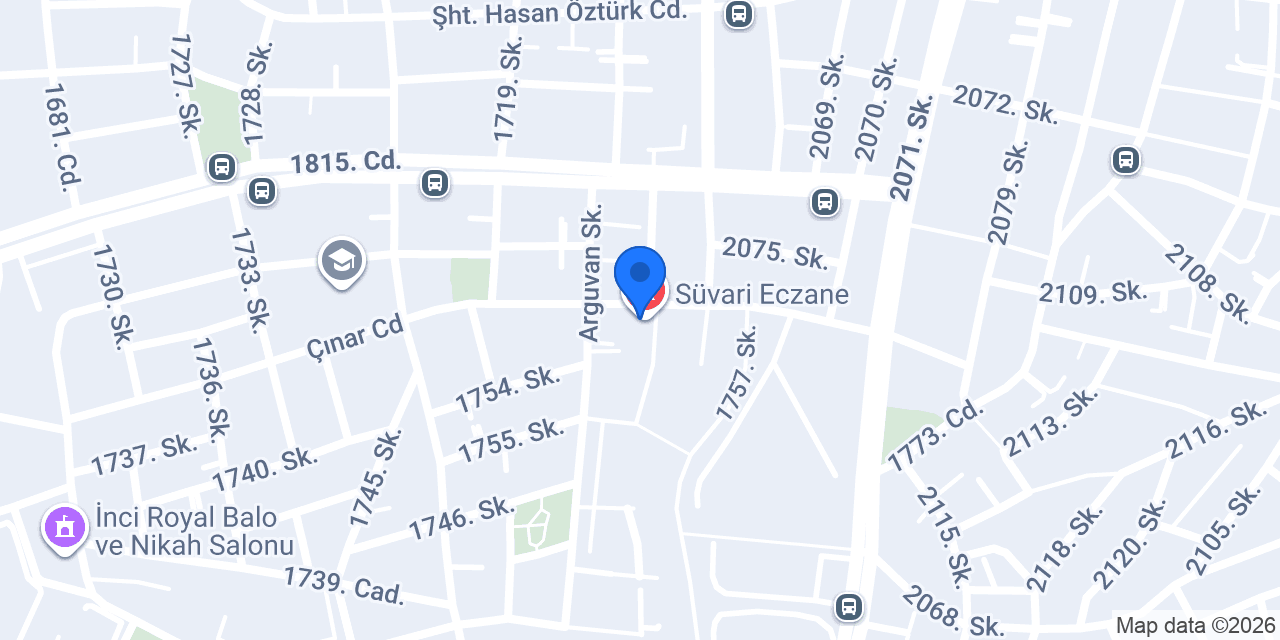 Süvari Eczane konumu