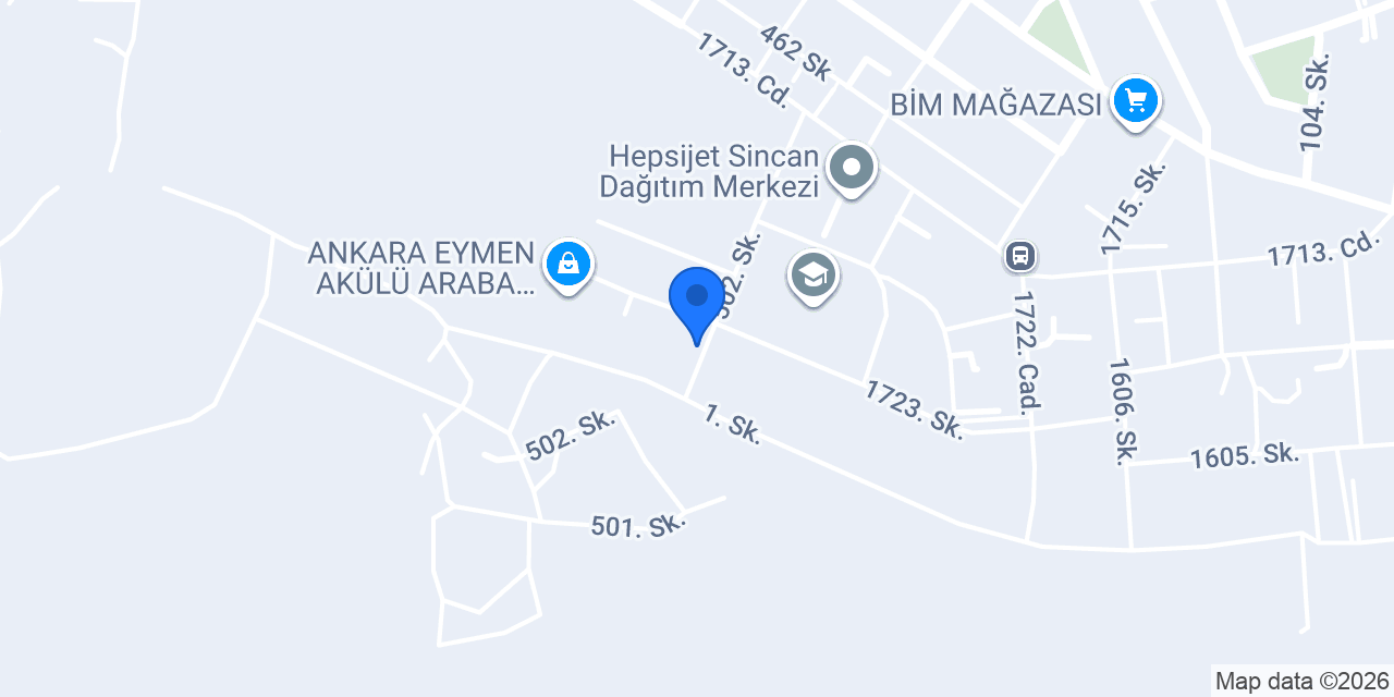 Sincan konumu