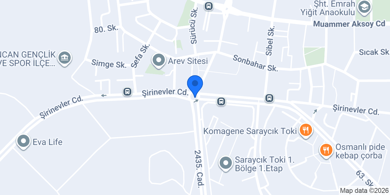 HÜRRİYET TOKİ TAKSİ konumu