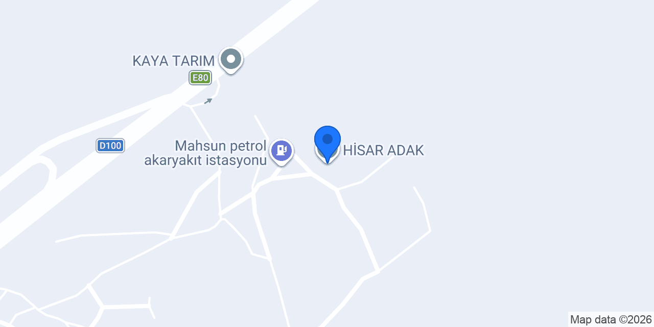 HİSAR ADAK konumu