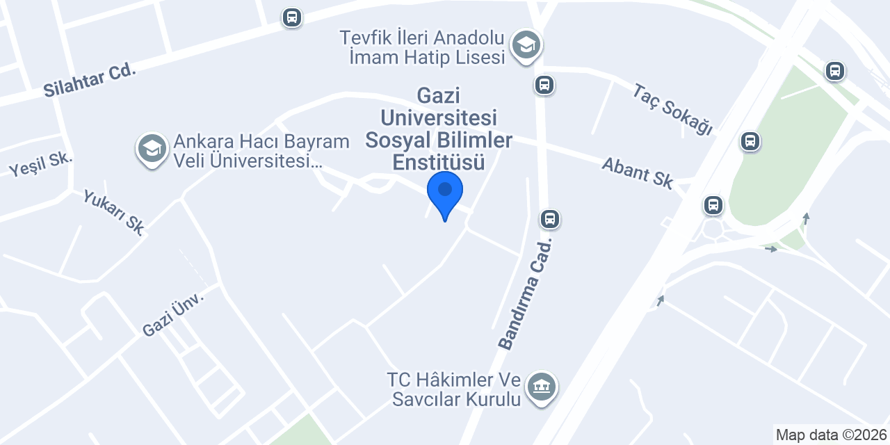 Gazi Eğitim Fakültesi C BLOK konumu
