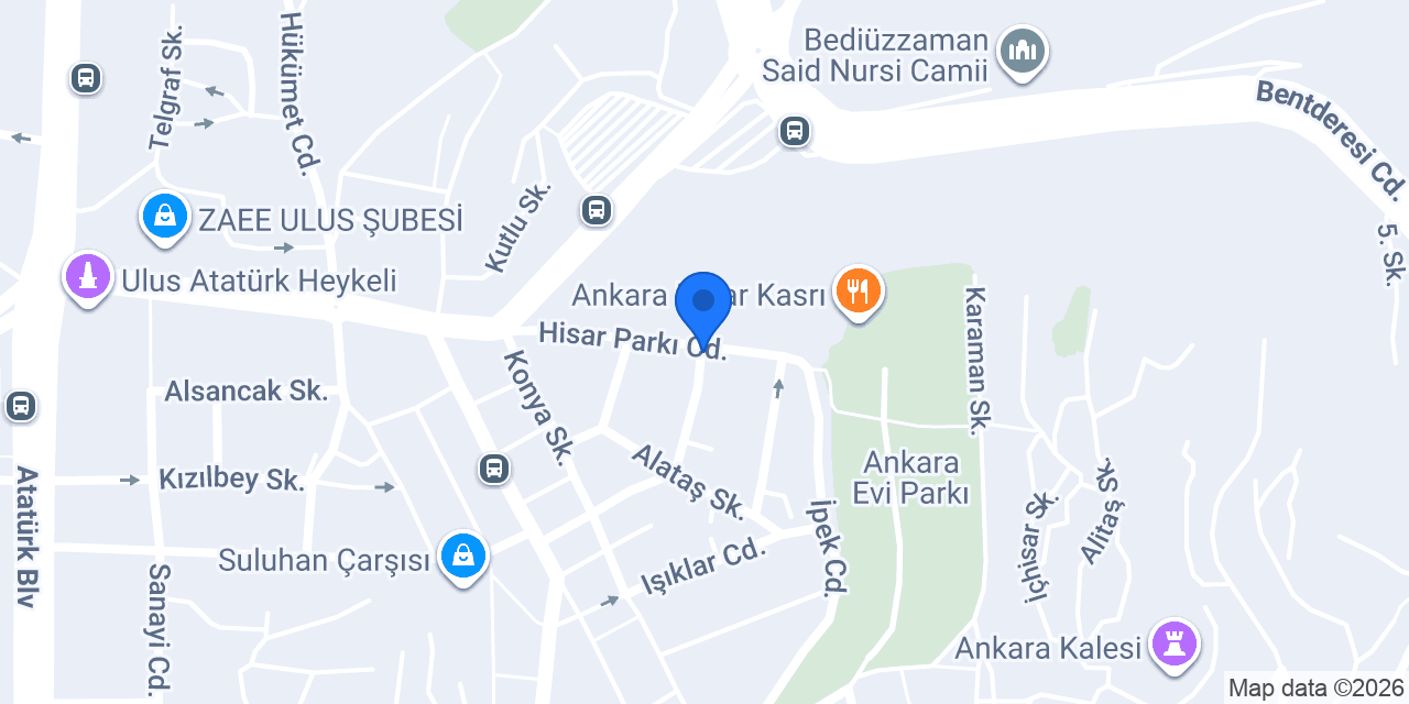 Hitit Otel konumu