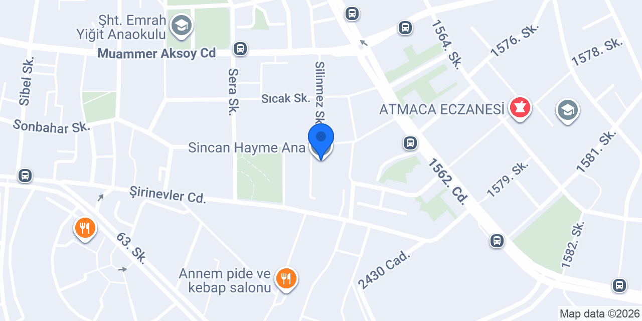 Sincan Hayme Ana konumu