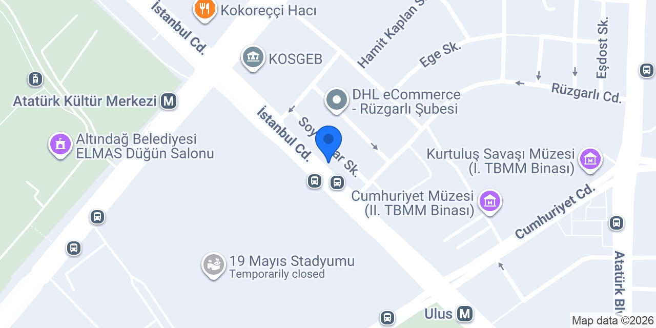Buğday Hotel konumu
