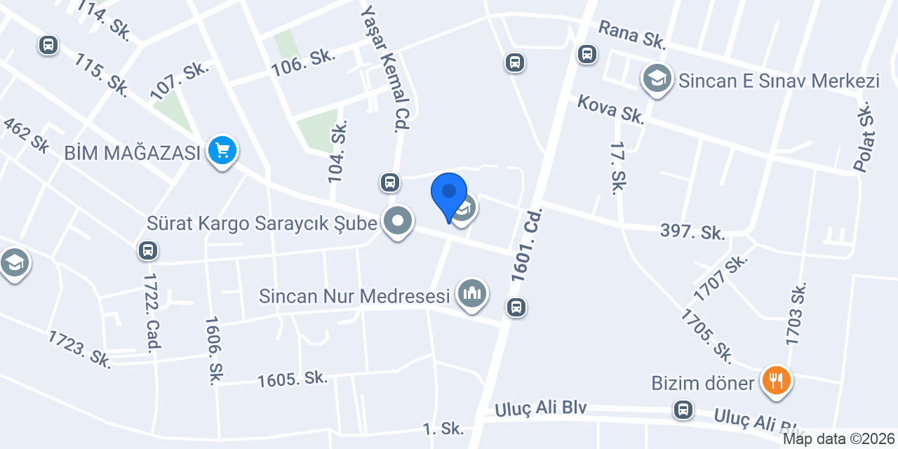 Yeni Markam pide kebap salonu konumu