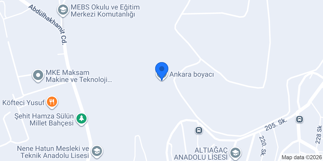 Ankara boyacı konumu