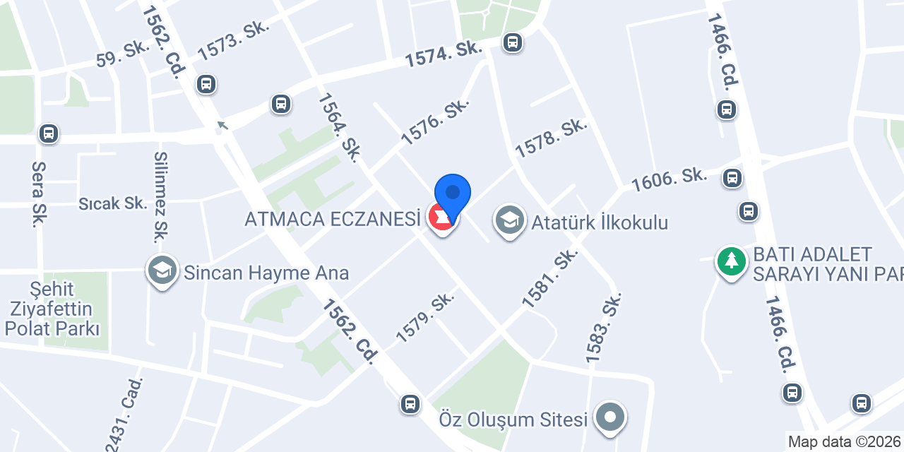 ASLI ECZANESİ konumu