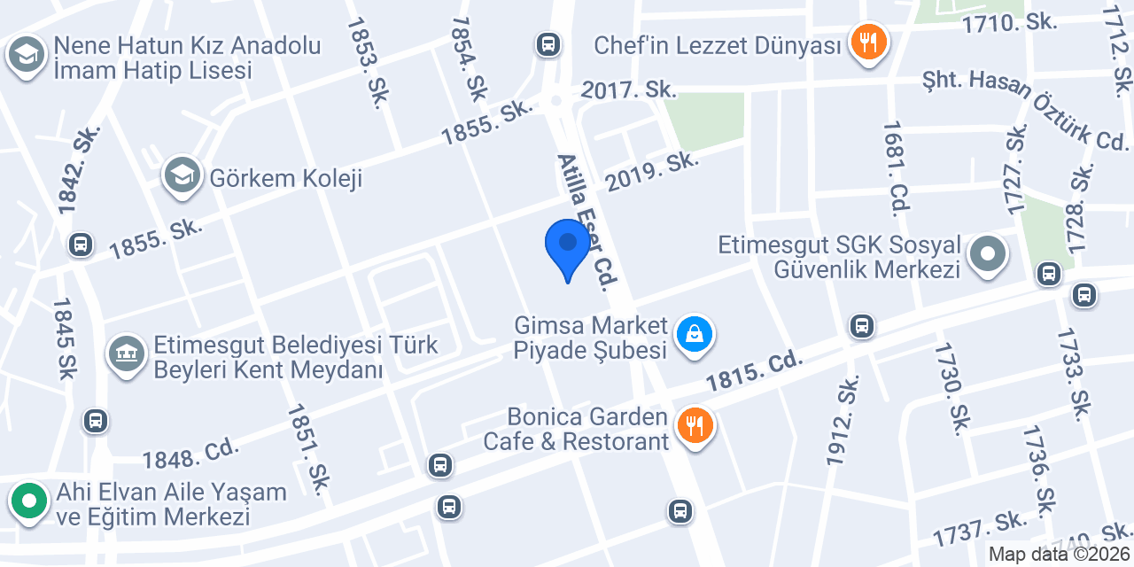 Etimesgut İhtisas Veteriner konumu