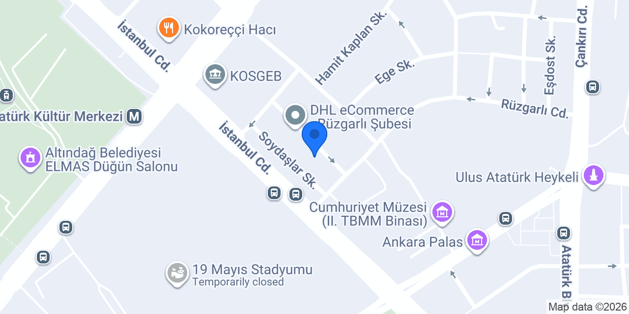Ankara İl Sağlık Müdürlüğü Halk Sağlığı Hizmetleri Başkanlığı konumu