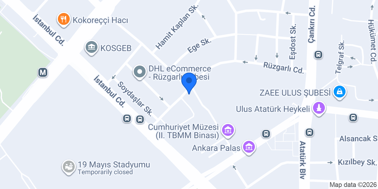 Arda Tasarım Merkez konumu