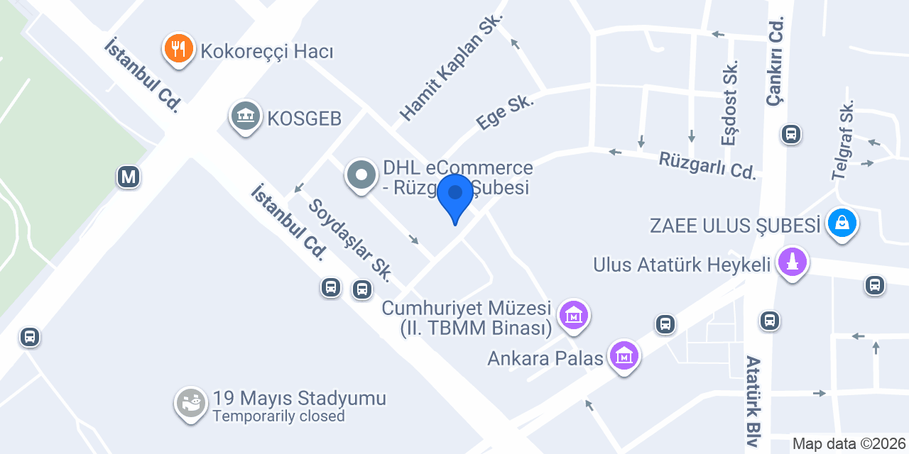 Arsey İç Mimarlık konumu