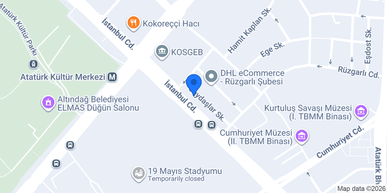 Ynl Bilişim & Kırtasiye A.Ş. konumu
