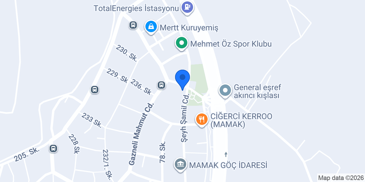 Park Market/Tekel/Kuruyemiş konumu