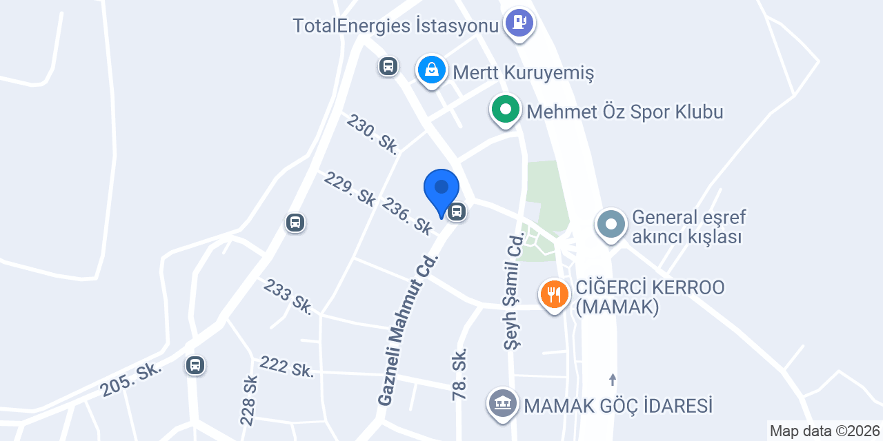 Özyapı Dekorasyon konumu