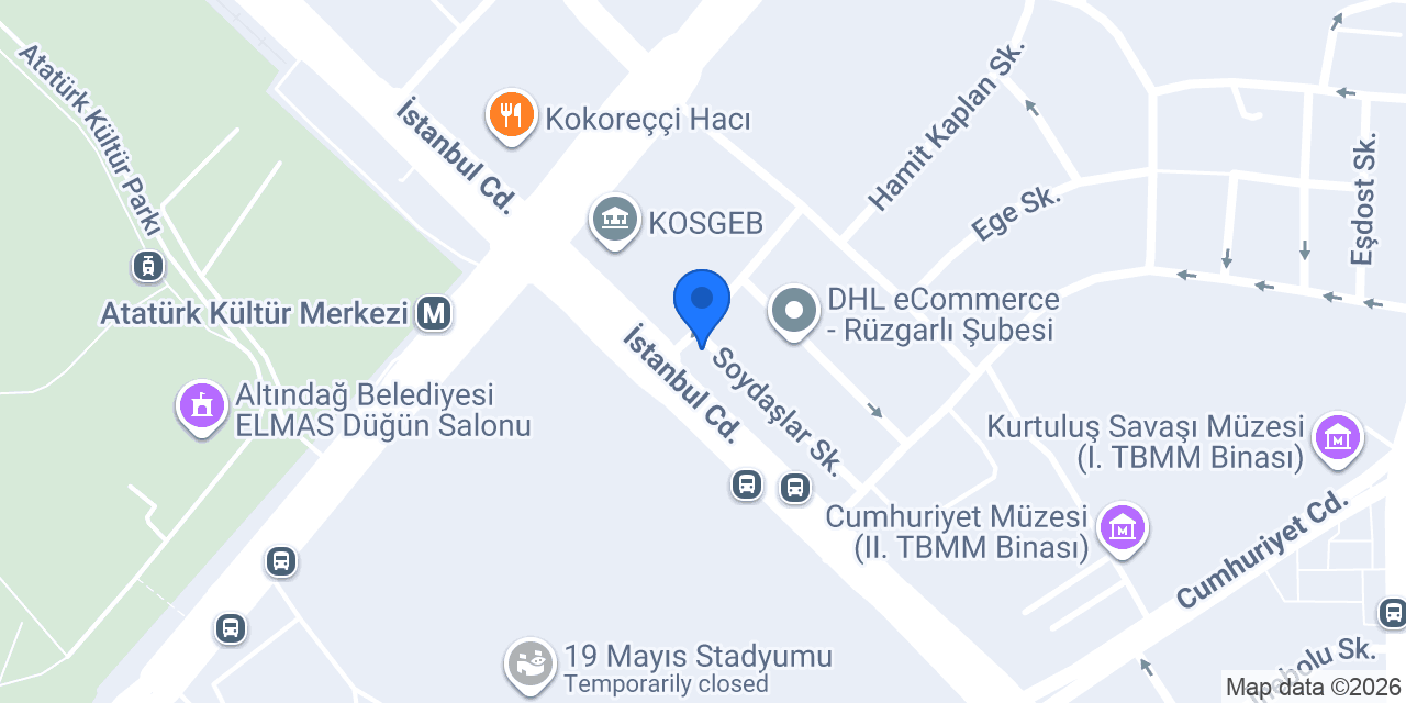 Bayhan Bilişim ve Arge Hizm.Ltd.Şti. konumu