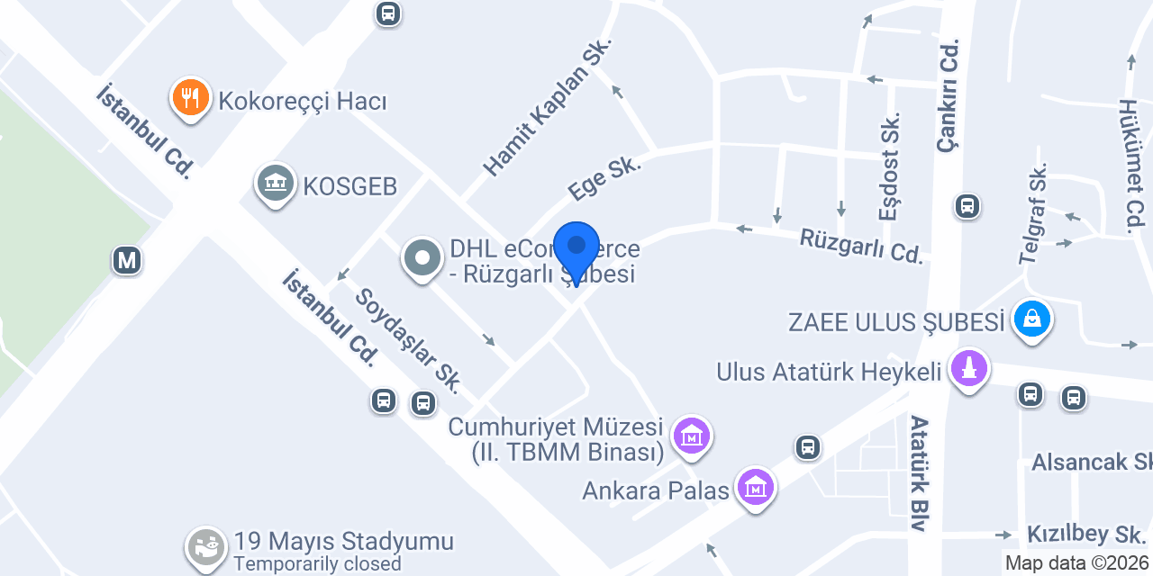 Ptt-Rüzgarlı Şubesi konumu