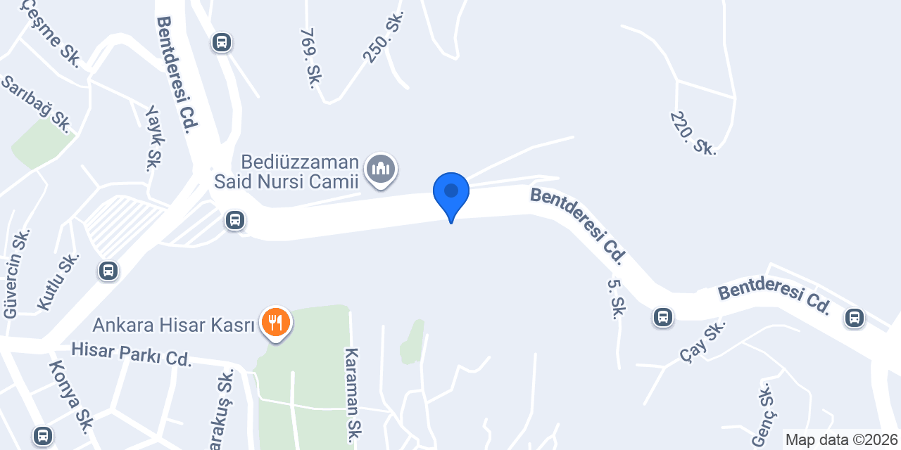 Öz Başkent Çiçekçilik konumu