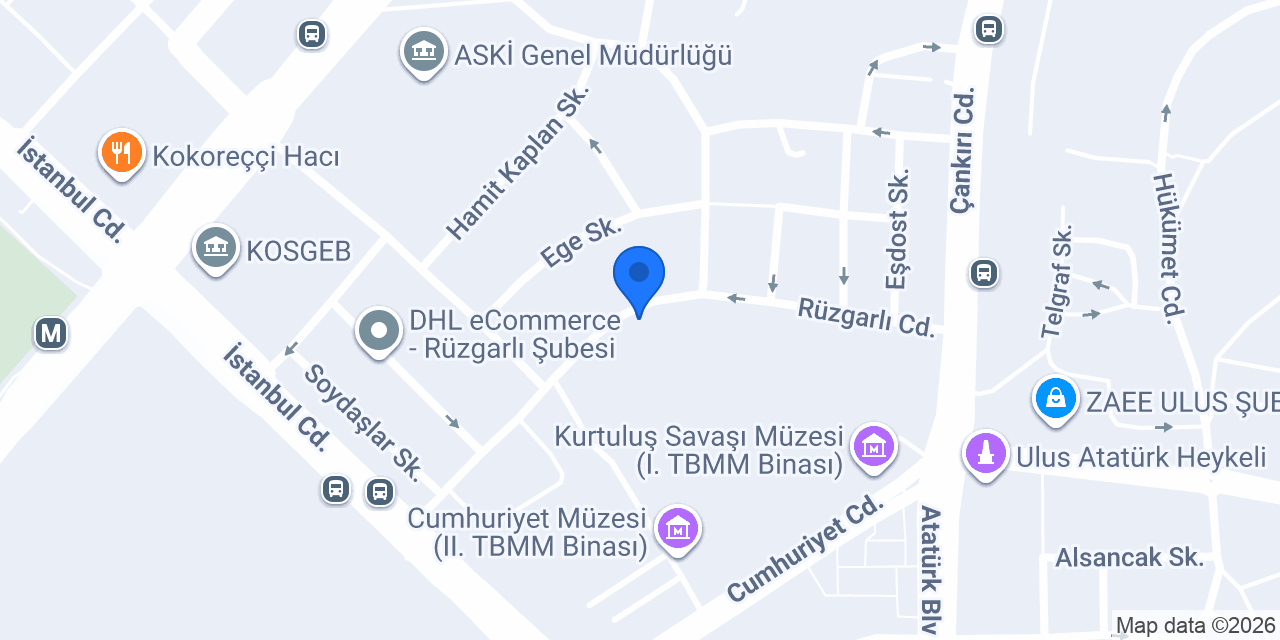 Otel Palan konumu