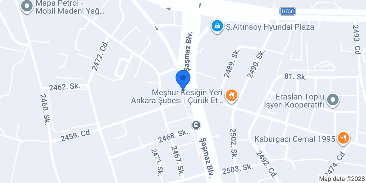TEB Şaşmaz Şubesi konumu