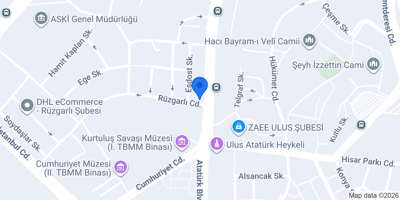 Otel Gönç Palas konumu
