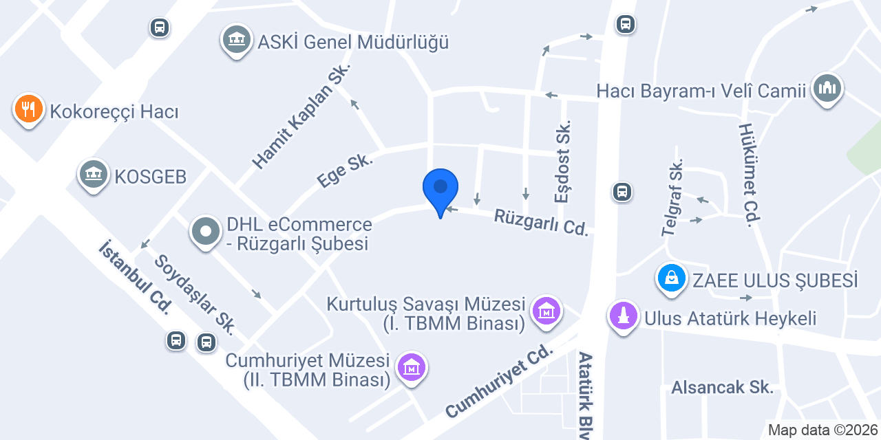 Ada Palas Otel konumu