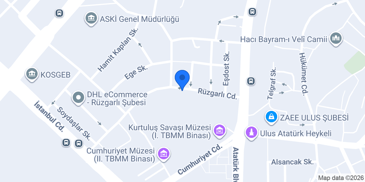 Madi Hotel Ankara konumu