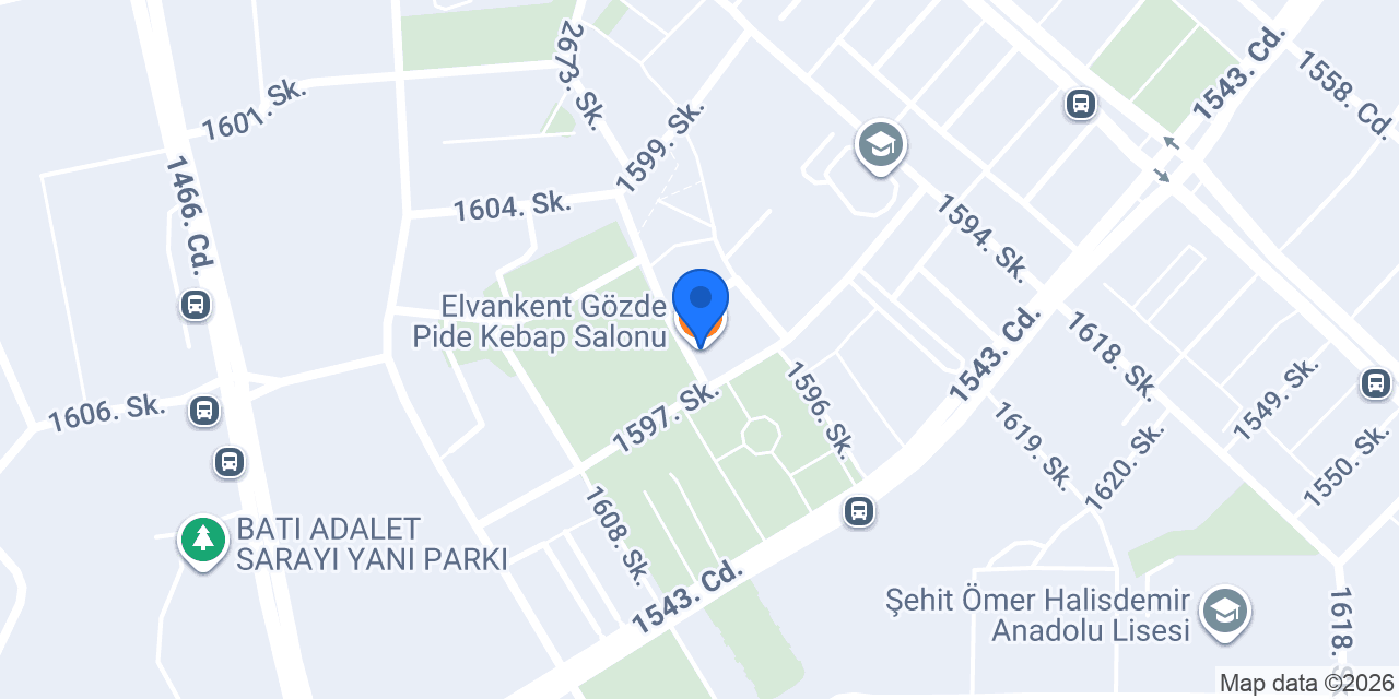 Elvankent Gözde Pide Kebap Salonu konumu