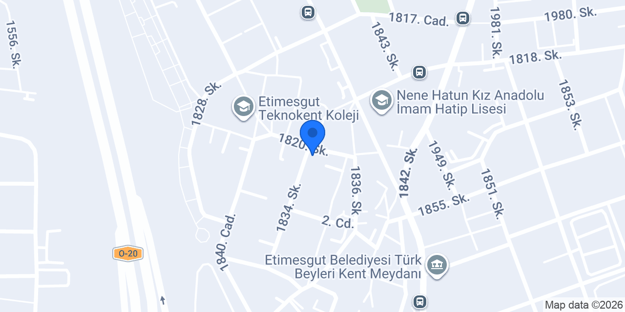 Köşem Market konumu