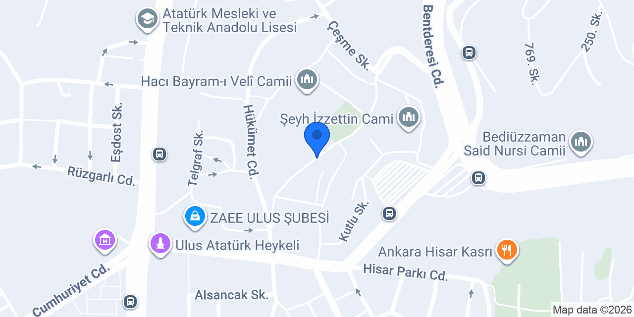 Hazar Hac Malzemeleri konumu