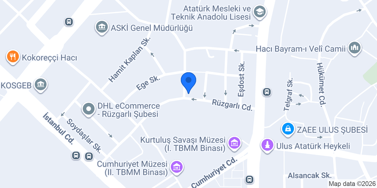 Rüzgarlı Şinasi Taksi konumu