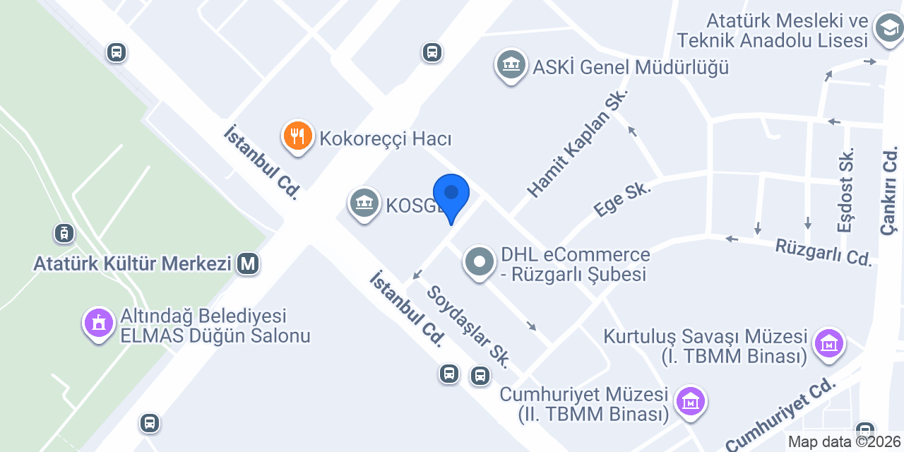 RAIN BIRD TÜRKİYE DISTRIBUTORU -Cipsan Cerasus insaat ve peyzaj san tic ltd sti konumu