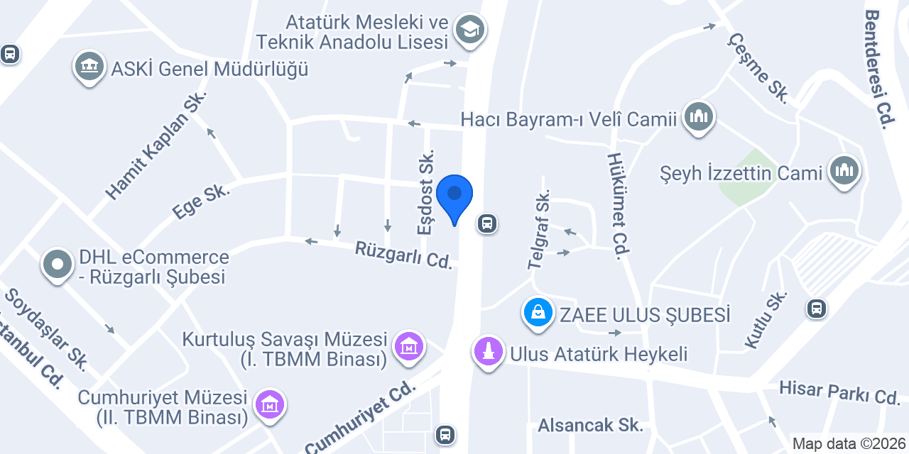 Ziraat Bankası Heykel/Ankara Şubesi konumu