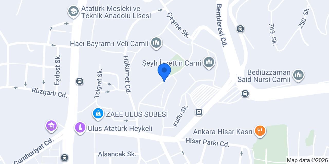 Ankara Hicaz Pazarı konumu