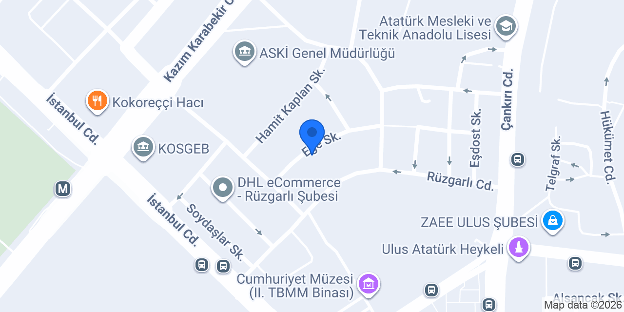 Sadık Pres Sanayi konumu