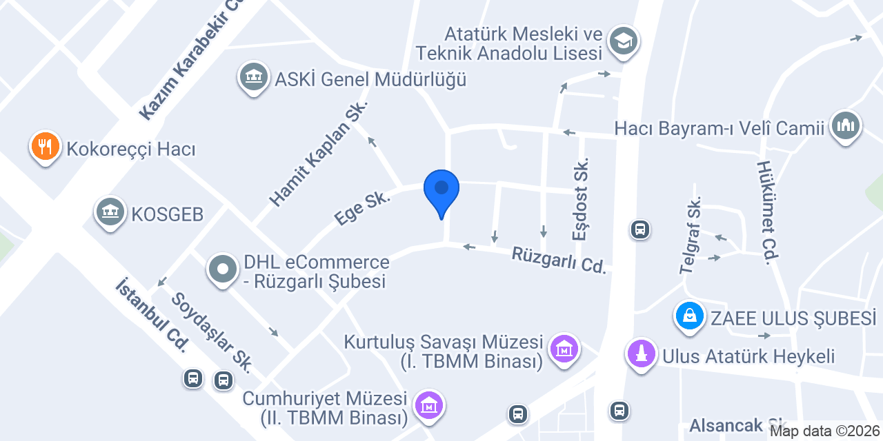 Yetiş Ticaret konumu