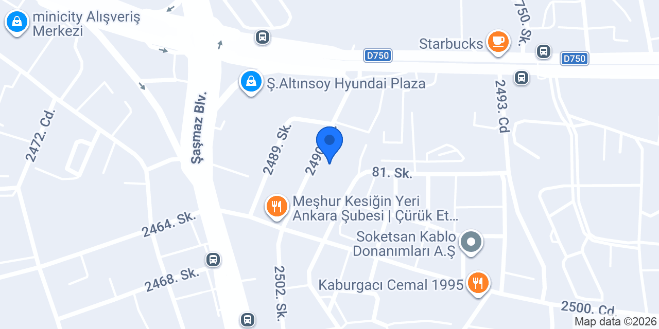 Türkiye İş Bankası Şaşmaz/Ankara Şubesi konumu