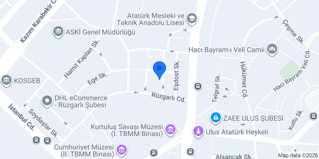 Dab Hotel Ulus konumu